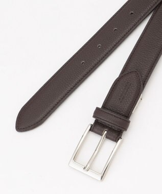 J.PRESS MEN 【定番】シボレザー ベルト ダークブラウン系
