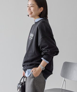 AMERICAN HOLIC 90sカラーロゴ裏毛プルオーバー Black