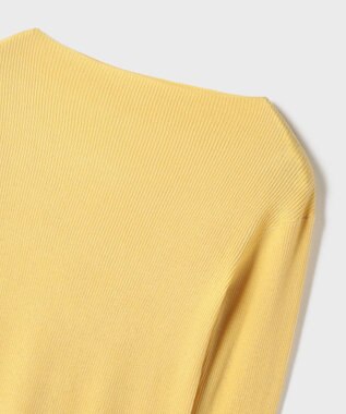 GRACE CONTINENTAL ハイゲージウールニットトップ イエロー