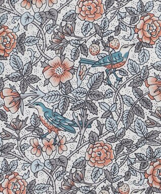 JOSEPH ABBOUD 【洗える】リバティプリント シャツ アイボリー系5