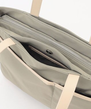 Y'SACCS アシメファスナーポケットトート ライトグリーン