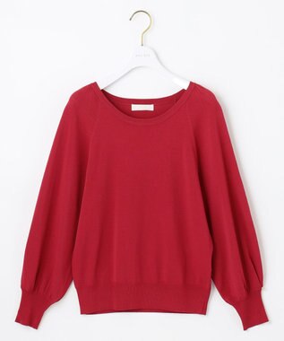 ANY SIS 【洗える】タックポイント ニット レッド