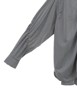 YECCA VECCA ドロストデザインギャザーシャツ Camel