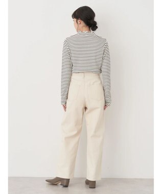 earth music&ecology チェーンリブハイネックプルオーバー Border