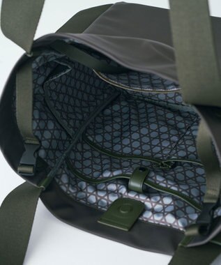 MIYABIYA LAQUOH【撥水加工】ミニマルナイロン ペアレンツバッグ カーキ