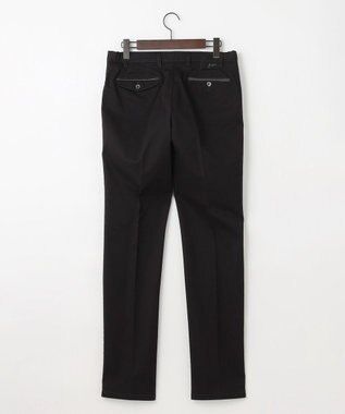 JOSEPH ABBOUD 【ウエストも伸びる！オーガニックコットン使用・25AW】トリコチンストレッチ パンツ ブラック系