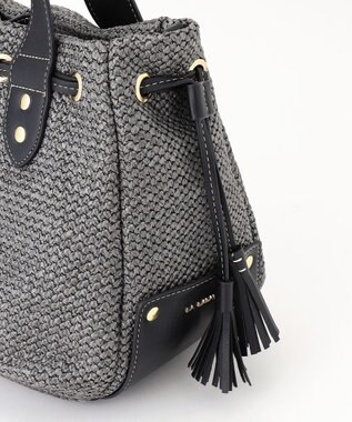 LA BAGAGERIE サイドタッセルサマートート　Mサイズ グレー