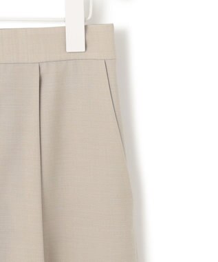 ICB 【洗える】 サマーウールトロ ストレートパンツ ライトオリーブ系