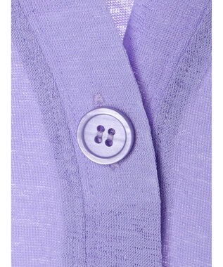 Green Parks Ｖネックシアーカットカーディガン Purple