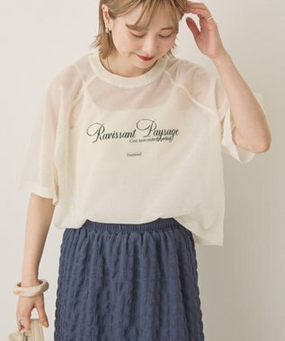 AMERICAN HOLIC プリントロゴシアーニットプルオーバー