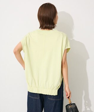 CRAFT STANDARD BOUTIQUE バックギャザーＶネックニットベスト Light Yellow