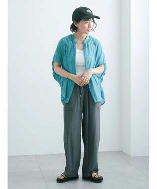 Te chichi 【7色展開】シャンブレーボイルドルマンシャツ ブルー