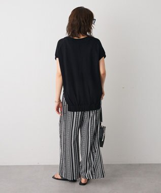 CRAFT STANDARD BOUTIQUE バックギャザーＶネックニットベスト Black