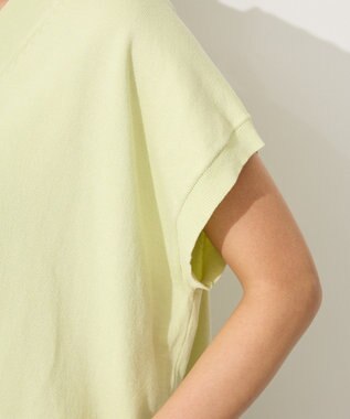 CRAFT STANDARD BOUTIQUE バックギャザーＶネックニットベスト Light Yellow