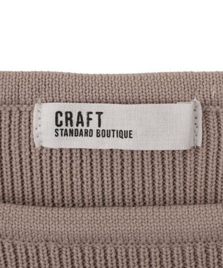 CRAFT STANDARD BOUTIQUE ＜セレモニー／ハレの日＞スポンディッシュニットワンピース Light Gray