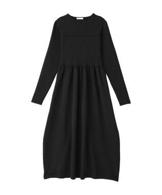 CRAFT STANDARD BOUTIQUE ＜セレモニー／ハレの日＞スポンディッシュニットワンピース Charcoal Gray