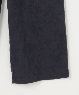 23区 【Indian Factory】フラワーエンブロイダリー ワイドパンツ ネイビー系