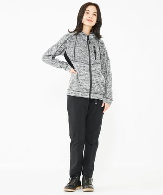 JOSEPH ABBOUD MOUNTAIN 【UNISEX】ランダムスラブリップ パーカー グレー系