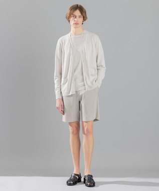 JOSEPH HOMME リネンナイロンプレーン　Ｖネックカーディガン ホワイト系