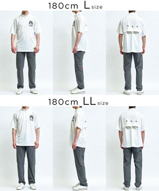PW CIRCULUS 【MEN】サイドパンチング テーパードパンツ ゴルフ グレー系
