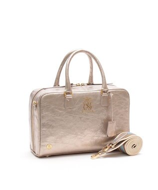 A.D.M.J. 【牛革】イタリアンレザークラックメタル2WAYボストンL