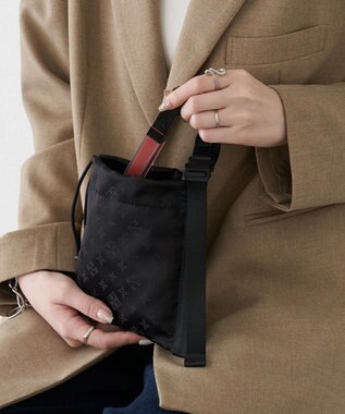 russet ナイロンジャガード巾着ポーチ S(Z-229)