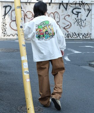 WEGO 別注NEW　JACKグラフィックT（LS） ホワイト