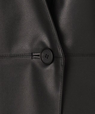 ICB フェイクレザー ベスト ブラック系