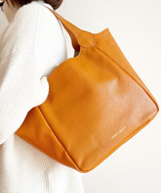 Hekhèr Le Style de Vie 【日本製/セレモニーにも】シュリンクレザー ハンドバッグ medium