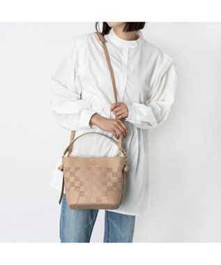 LANVIN en Bleu ペルフォレ 2wayバッグ ベージュ