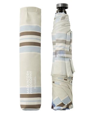 MOONBAT 【超軽量】マッキントッシュ フィロソフィー 折りたたみ傘 Barbrella チェック 55cm UV キャメル