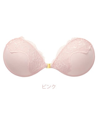 BRADELIS New York 【NuBra / ボリュームアップ】パテッドヌーブラ PD セリーネア 蒸れにくい バックレス コレクション デザインヌーブラ 正規品 ピンク