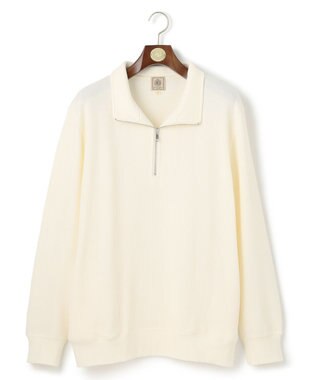 J.PRESS MEN 【J.PRESS PREMIUM JERSEY】ハーフジップ トレーナー ホワイト系