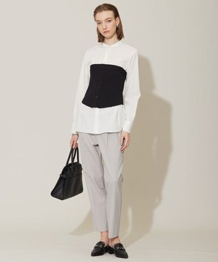 ICB 【接触冷感・UVケア・撥水・洗える】 LooseWeave テーパードパンツ トープ系