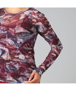 Chacott Chacott BALANCE EnergyWave メッシュTシャツ アンティックローズプリント