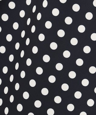 BEIGE， GADE / モノトーンドット柄ラップ風スカート Navy Mix