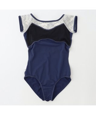 Chacott フレンチスリーブレオタード ネイビー