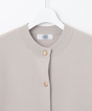 J.PRESS LADIES 【洗える】VIS/PE ROME ニット カーディガン グレージュ系