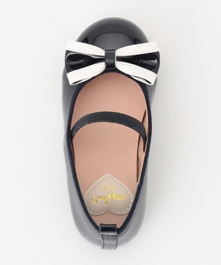 ANY KIDS エナメルバレエ ネイビー