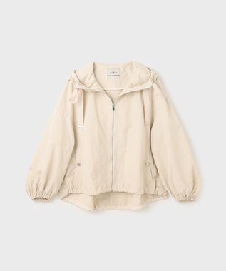 GRACE CONTINENTAL ナイロンバルーンフードジャケット ベージュ