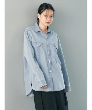 AMERICAN HOLIC Ｗポケットデニムシャツ Indigo
