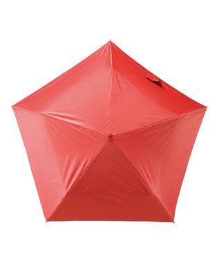 MOONBAT 【Pitaa】ハーフカプセル 無地 晴雨兼用日傘 折りたたみ傘 遮光率100%/UVカット率100%/UPF50+/遮熱効果/撥水加工/軽量/50cm レッド