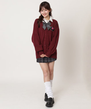 WEGO 【SCHOOLITEM】ワールドペガサスコラボカーディガン レッドその他