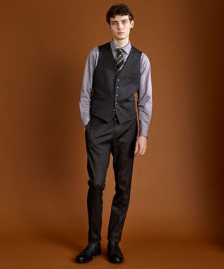 JOSEPH ABBOUD 【キングサイズ・ストレッチ】コンフォートジャージーシャツ ワイン系