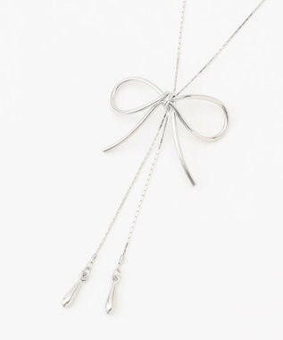 ANY リボンモチーフネックレス シルバー