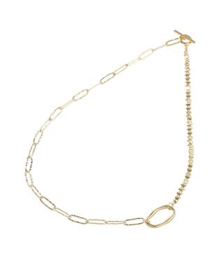 Green Parks オーバルチェーンつなぎネックレス Gold