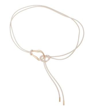 AMERICAN HOLIC メタルポイントサッシュベルト Light Beige