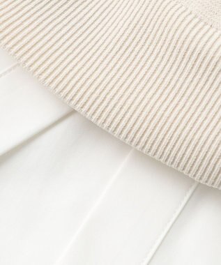 ICB L 【2WAY・洗える】シャツクロスコンビニットプルオーバー トープ系