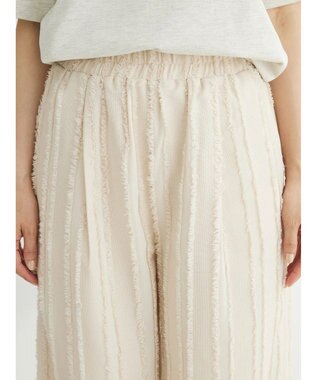 Green Parks ・ＡＮＤ　ＳＥＡＲＣＨ　フリンジストライプパンツ Ivory