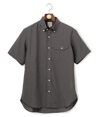 J.PRESS MEN 【遮熱 / 高通気性】ハケメパッチフラップ 半袖シャツ / B.D.